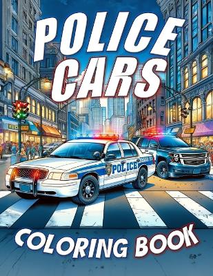 Book cover for Police Cars Coloring Book