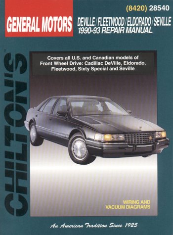 Cover of GM DeVille, Fleetwood, Eldorado, Seville (1990-93) Repair Manual