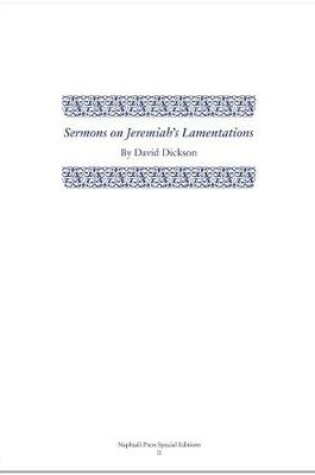 Cover of Sermons on Jeremiah's Lamentations