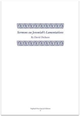 Book cover for Sermons on Jeremiah's Lamentations