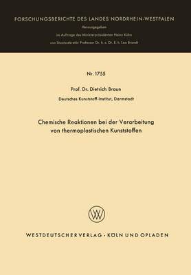 Cover of Chemische Reaktionen Bei Der Verarbeitung Von Thermoplastischen Kunststoffen