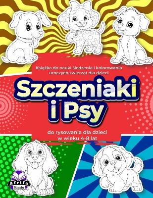 Book cover for Książka do nauki śledzenia i kolorowania uroczych zwierząt dla dzieci