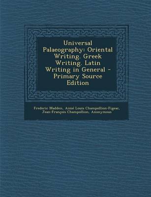 Book cover for Universal Palaeography