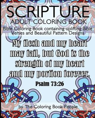 Book cover for Scripture Adult Coloring Book