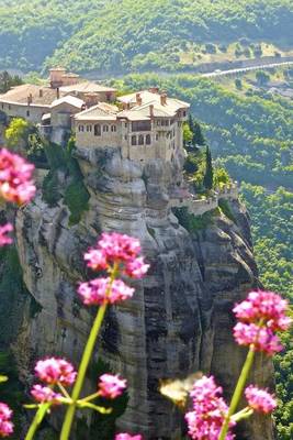 Book cover for Hilltop View of the Meteora Monastery in Greece