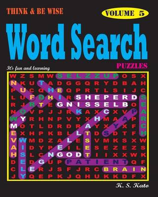 Book cover for Think & be Wise Word Search Puzzles, Vol.5