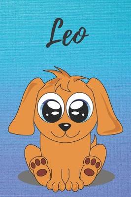 Book cover for Leo dog coloring book / notebook / journal / diary