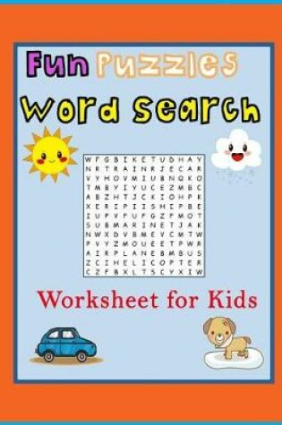 Cover of Fun Puzzles Word Search worksheet for kids
