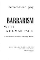 Book cover for Barbarism with a Human Face