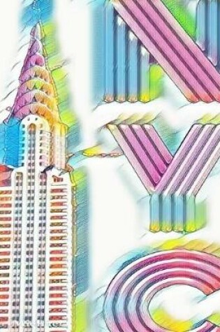 Cover of Rainbow Chrysler Building Writing Drawing Journal