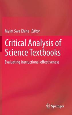 Book cover for Critical Analysis of Science Textbooks: Evaluating Instructional Effectiveness