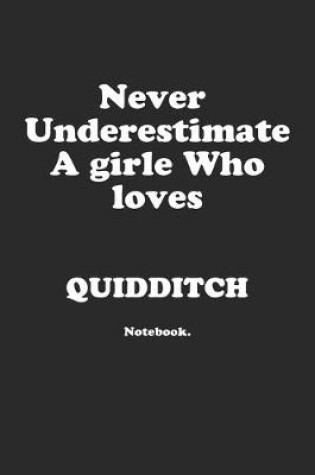 Cover of Never Underestimate A Girl Who Loves Quidditch.