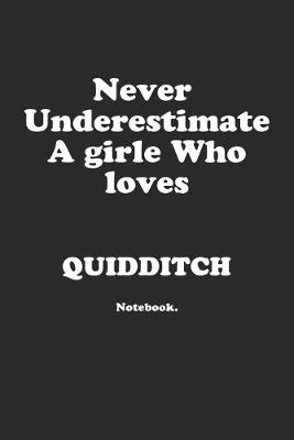 Book cover for Never Underestimate A Girl Who Loves Quidditch.