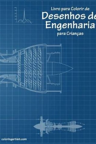 Cover of Livro para Colorir de Desenhos de Engenharia para Crianças