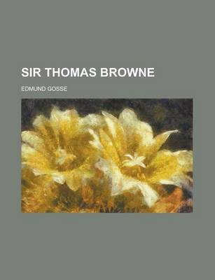 Book cover for Sir Thomas Browne