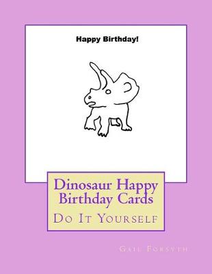 Book cover for Dinosaur Happy Birthday Cards