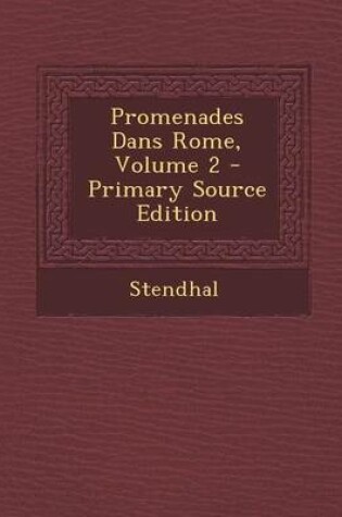 Cover of Promenades Dans Rome, Volume 2