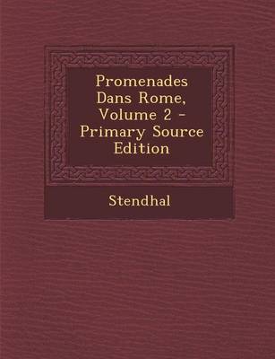 Book cover for Promenades Dans Rome, Volume 2