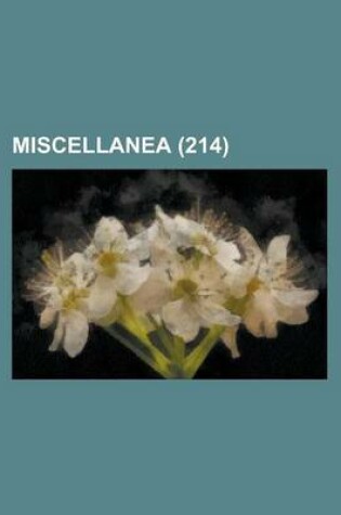 Cover of Miscellanea (214)