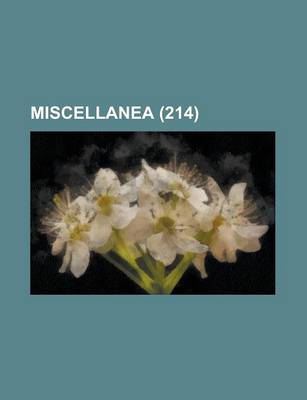 Book cover for Miscellanea (214)