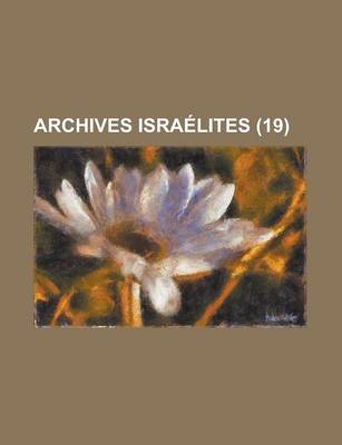 Book cover for Archives Israelites (19)