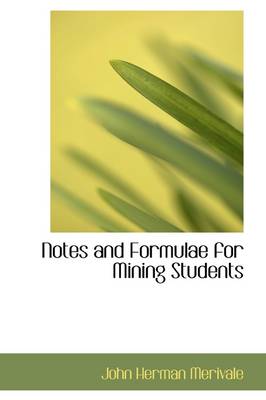 Book cover for Notes and Formulae for Mining Students