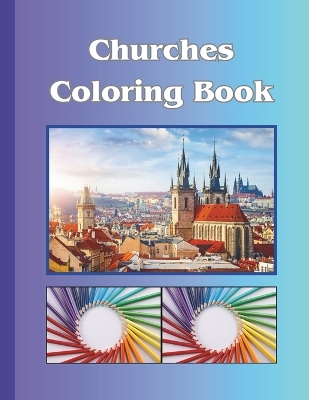 Book cover for CHURCHES Coloring Book