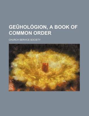 Book cover for GE Hologion, a Book of Common Order