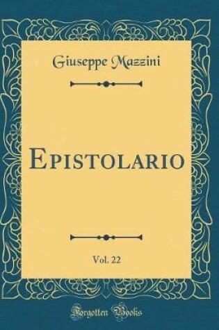 Cover of Epistolario, Vol. 22 (Classic Reprint)
