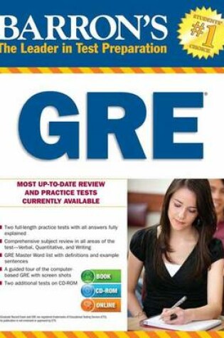 Cover of Barron's GRE, 21st Edition with CD Rom