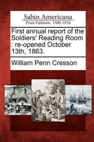 Cover of First Annual Report of the Soldiers' Reading Room