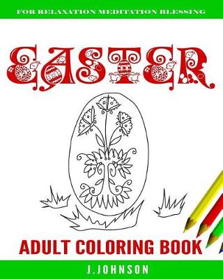 Book cover for EASTER Adult Coloring Book