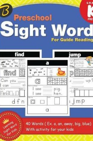 Cover of Preschool Sight Words