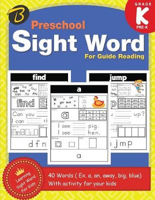Book cover for Preschool Sight Words