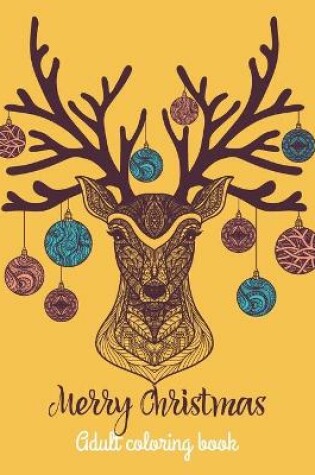 Cover of merry christmas adult coloring book