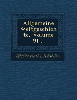 Book cover for Allgemeine Weltgeschichte, Volume 91...