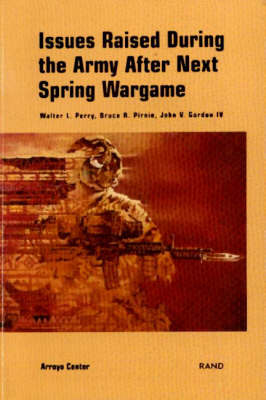 Book cover for Issues Raised During the Army After Next Spring Wargame