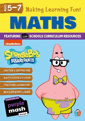 Book cover for SpongeBob SquarePants - Maths - Ages 5-7