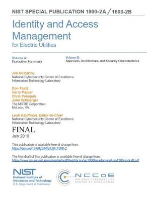 Book cover for Identity and Access Management for Electric Utilities NIST SP 1800-2a + 2b