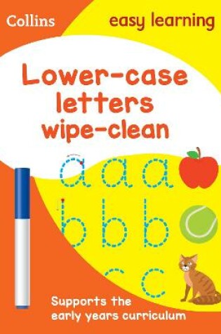 Cover of Lower Case Letters Age 3-5 Wipe Clean Activity Book