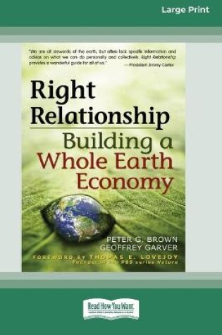 Cover of Right Relationship (16pt Large Print Edition)