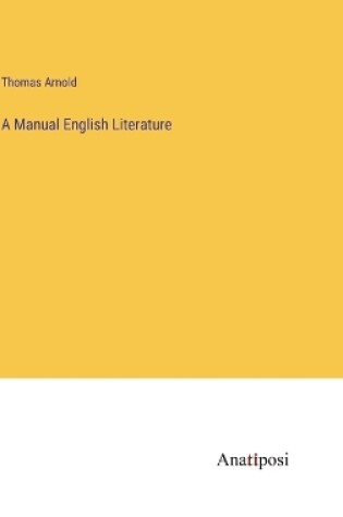 Cover of A Manual English Literature