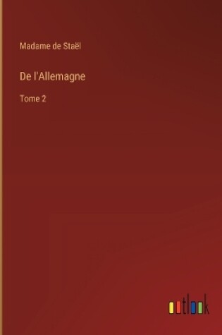 Cover of De l'Allemagne