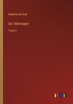 Book cover for De l'Allemagne