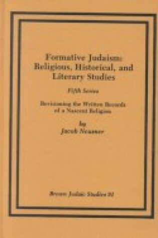 Cover of Formative Judaism, Fifth Series