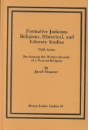 Cover of Formative Judaism, Fifth Series