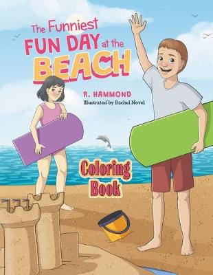 Book cover for The Funniest Fun Day at The Beach - Coloring Book