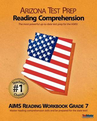 Book cover for Arizona Test Prep Reading Comprehension Aims Reading Workbook Grade 7