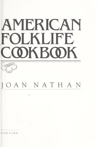 Cover of An American Folklife Cookbook