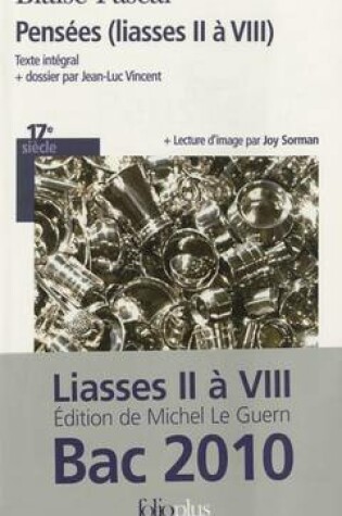 Cover of Pensees (Liasses II a VIII)
